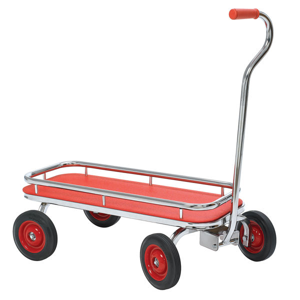 Picture of Silver Rider Pull Wagon with Side Rails