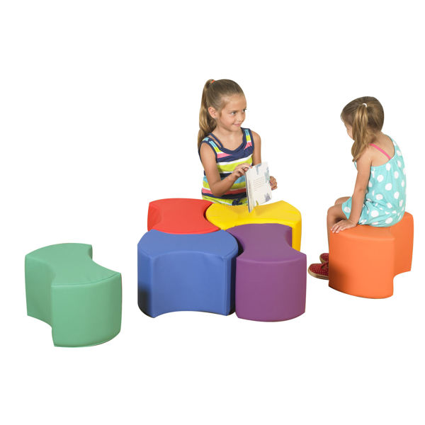 Picture of Soft Touch Bowtie shaped seating -10" height set of 6 seats