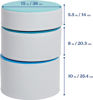 Picture of Soft Ottoman/ Stools Graduated Heights- set of 3