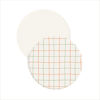 Picture of Round Soft Infant Play Mat Checker/ Ivory Pattern